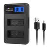 LCD USB LP-E17 Dual Channel Battery Charger Replacement for EOS Rebel T6i 750D 800D 200D 8000D Kiss X8i Camera