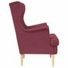 Armchair Burgundy Fabric