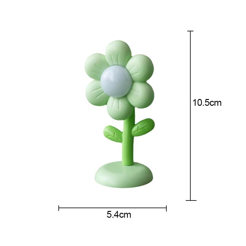 

Cute Mini LED Flower Night Light Small Table Lamp Desktop Bedside Bedroom Ambient Light Children Toy Kids Holiday Gift Ornament зелёный