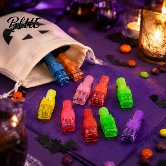Interactive Parent Child Toys 12 Pcs Halloween Finger Projector Lights Mini Colorful LED for Kids Pattern Projection Ring Kids Goodie Bag Stuffers,