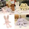 Pull Ear Rabbit Plush Toy Keychain With Long Legs For Kids And Teens Decor