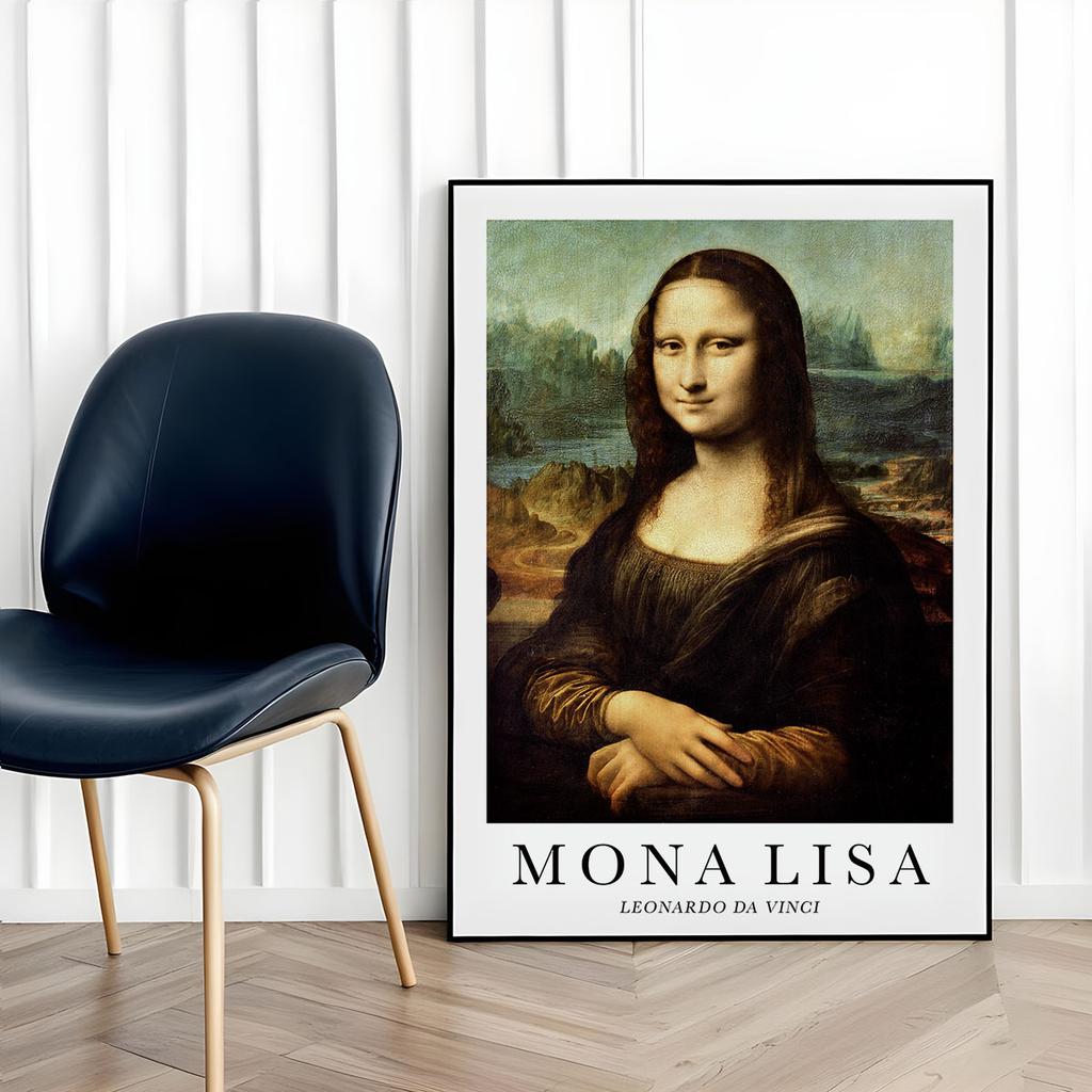 Plakat w ramce mona lisa da vinci