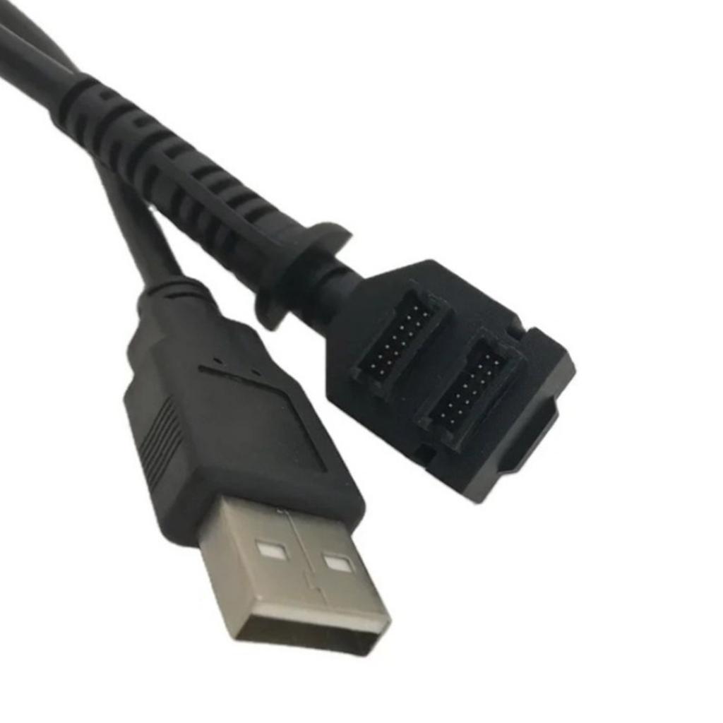 10 Feet IDC Double 14Pin To USB2.0 Male Power Cable For Verifone VX805 VX820 Scanning Charging Cord