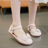 *Summer Fashion Soft/Comfortable Pearl Princess Casual Shoes Hot Selling Elegant and Lightweight Baotou Children's Flat Sandals
