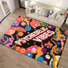 Psychedelic Vibes Carpet with Colorful Abstract Art Pattern Design Suitable for Use As an Anti-slip for Living Room Bedroom Sofas