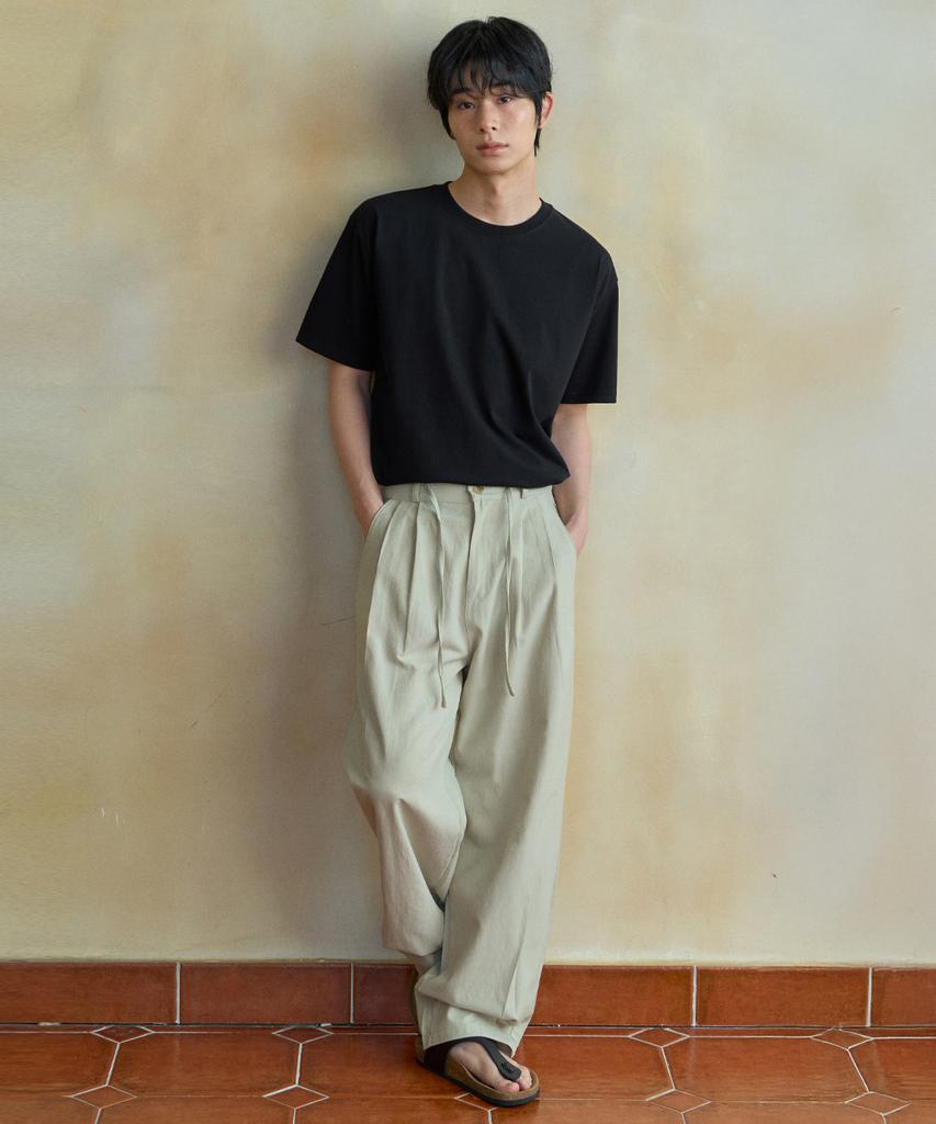 Wednesday Oasis [Atelier Standard] Half Round T-Shirt_Black(Wb6Tp43)