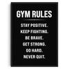 Gym Wall Art Poster Gym Inspirational Poster Home Gym Wall Decoration Gym Slogan Canvas Printing Decorative Painting Frameless
