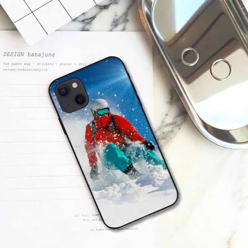 Skidåkning Snow Snowboard Skis Telefonfodral För iPhone Samsung Galaxy Redmi Xiaomi Oppo OnePlus Note SA 7 8 9 10 11 12 13 14 20 21 22 23 53 54 Pro Ultra