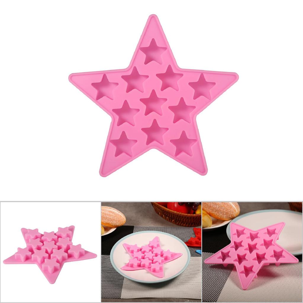Shaped Cool Silicone   Tray Freeze Mold Maker Tools for   Bar Party (Pink)