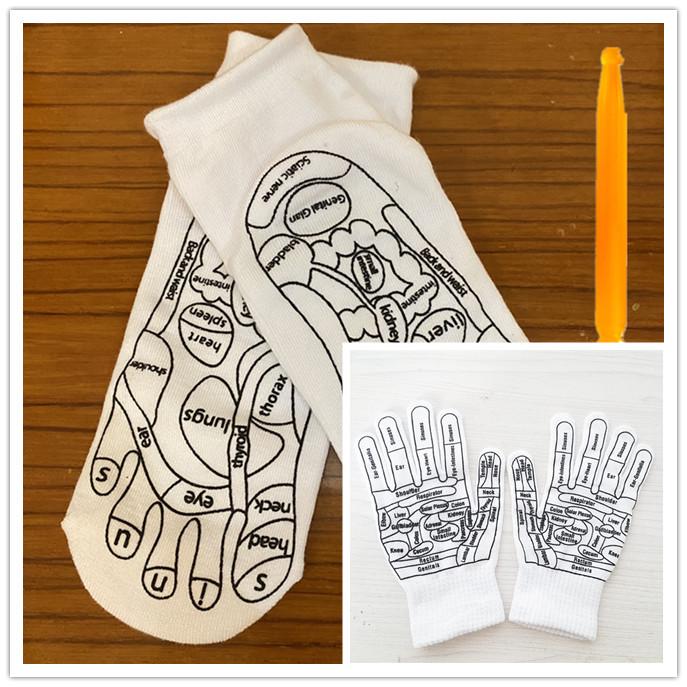 

Английские акупунктурные перчатки для массажа рук для рефлексотерапии и меридианной терапии One Size