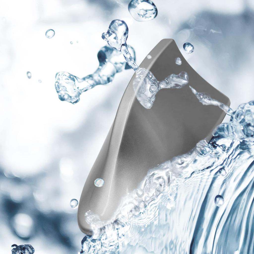 uxcell Shark Antenna Dolphin Antenna Car AM FM Radio Antenna Windproof Waterproof Universal Aerial Antenna Base Replacement Gray