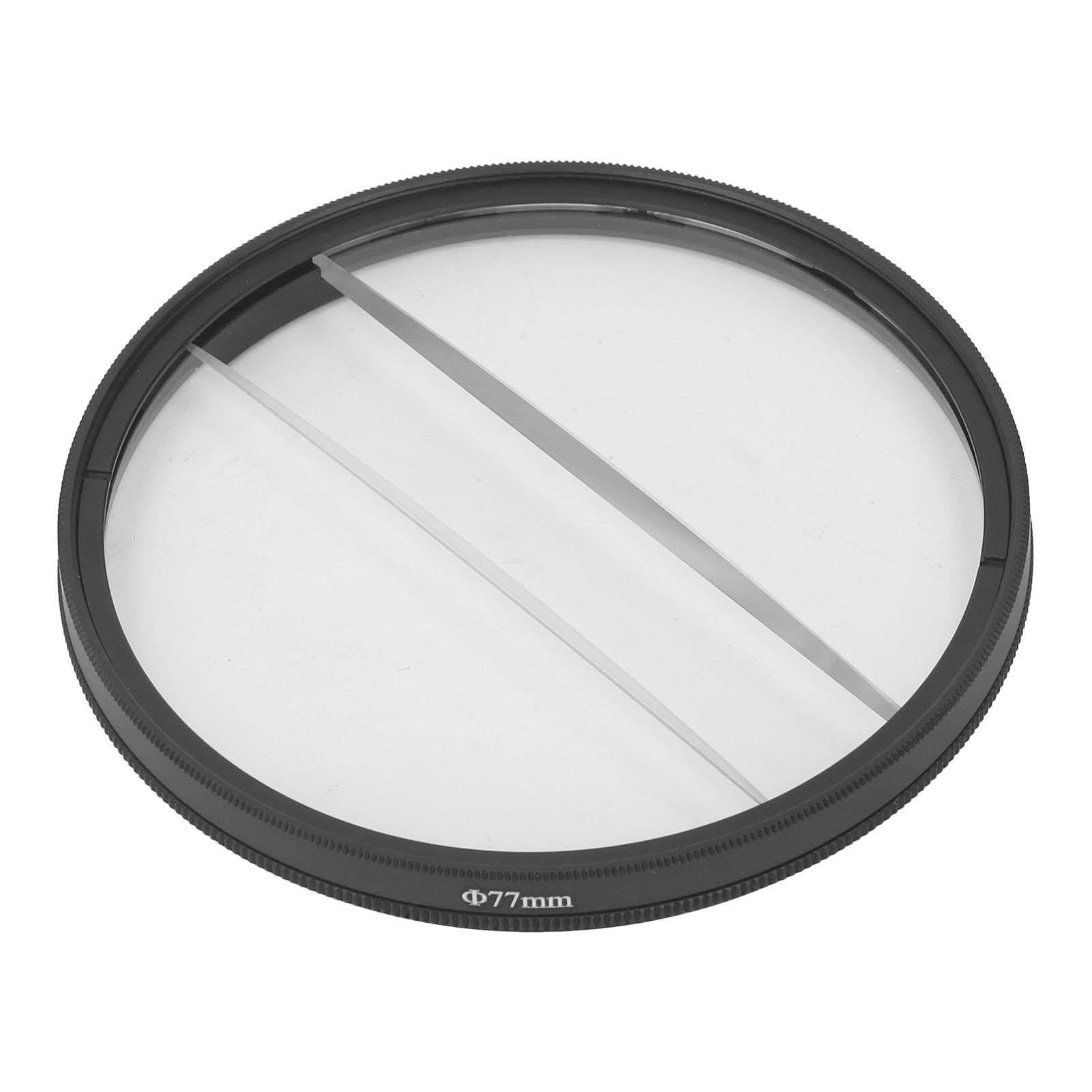 

Double Half Moon Prism Special Effect Filter Camera Center Field Separation Diopter Filter Photography SLR Camera 77mm / 3.03in