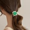 Cute Smiley Dopamine Hairpin Female 2025 Back Head Grab Clip Summer Simple Ins High Ponytail Headdress