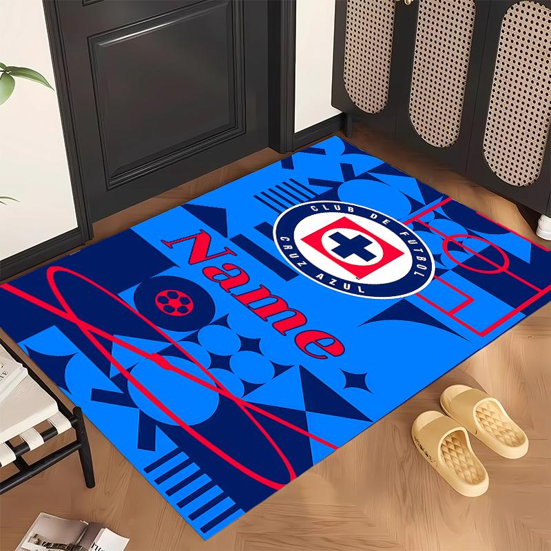Cruz Azul (1) Personalized name Office Carpet Stylish Decor for Living Room Bedroom Kitchen
