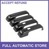 4 Pcs Exterior Door Handle Cover for Ford F-150 W Keypad Carbon Fiber Pattern