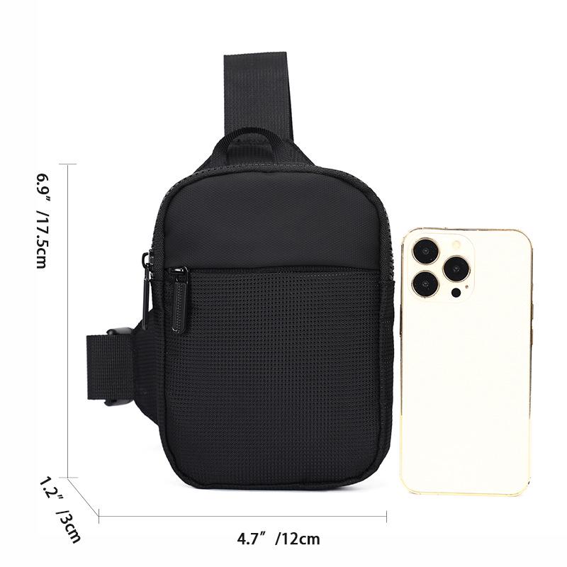 Men's Fashionable Mobile Phone Crossbody Bag - Casual Japanese Style, Lightweight, Simple Shoulder Bag