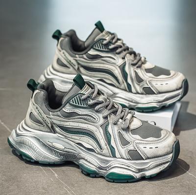 Summer New Retro Dad Shoes Platform Sneakers Polished and Old Breathable Casual Shoes