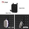 Pegboard Wall Organizer with Hooks - No-Drill Storage Rack for Entryway or Study Room.