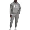 Under Armour Rival Fleece Sweatshirts Men's Gray Hooded Moderate Regular 1379758-025
