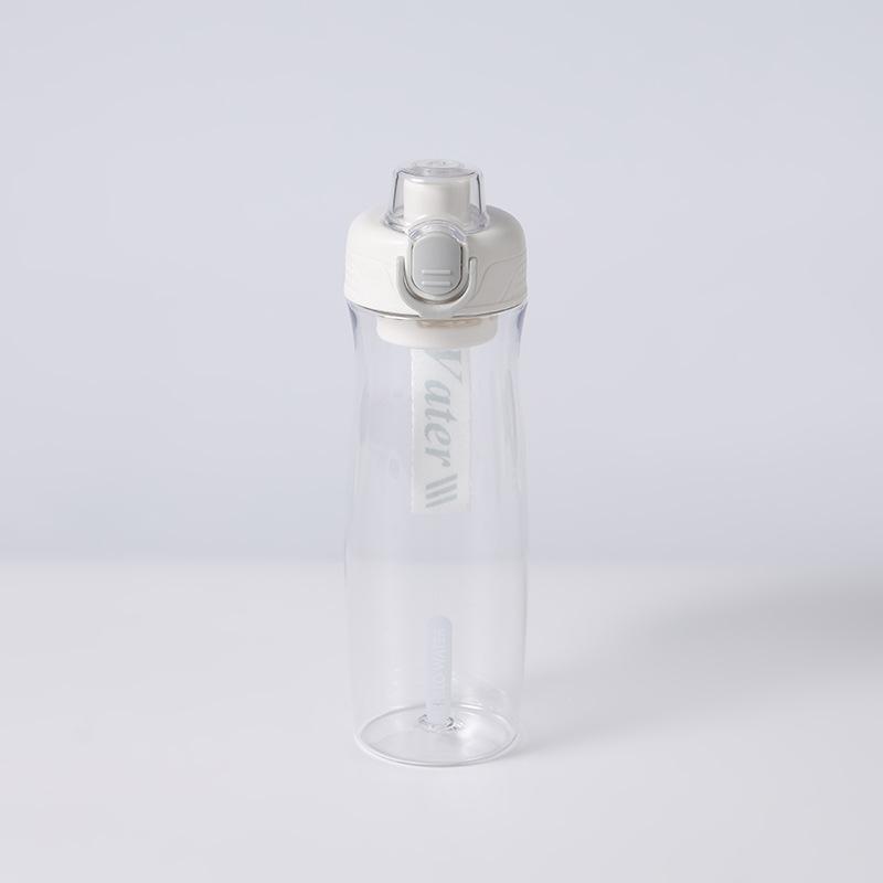Water bottle new summer PC transparent kettle simple outdoor sports portable single hand open large capacity sealed leak-proof water cup