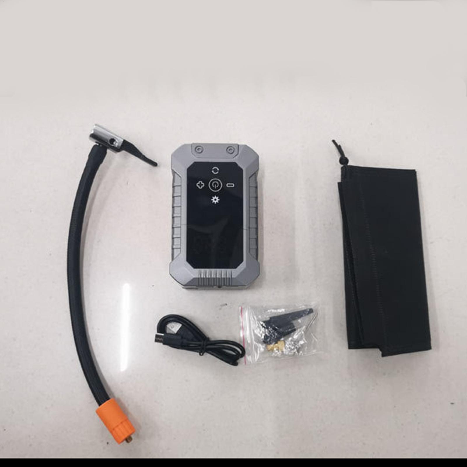 Портативный надувной воздушный насос для автомобильных шин Маленький компрессор Электрический беспроводной насос для шин с цифровым манометром для мячей CN