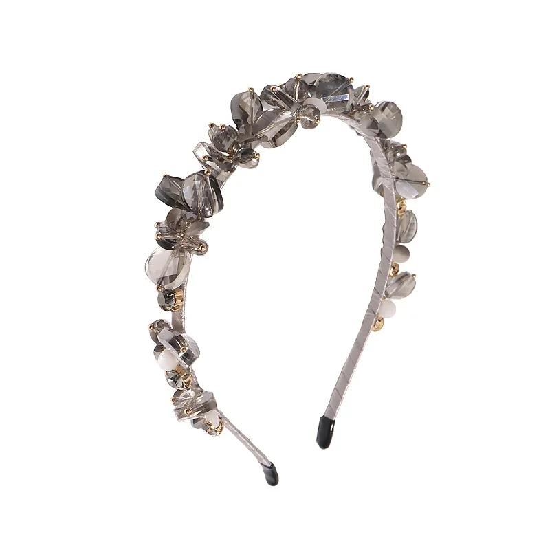 Korean Dongdaemun Luxury Crystal Hairpin French Style Elegant Headband For Women Perfect For Banquets Formal Occasions