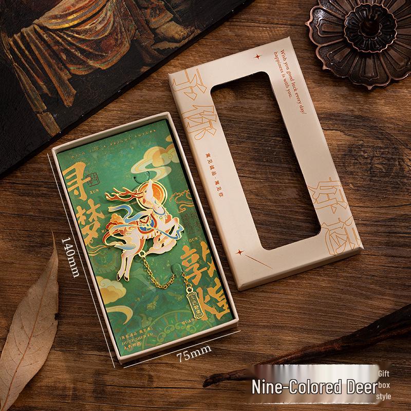 Dunhuang Murals Mogao Grottoes Apsaras Metal Cutout Pendant Bookmark - Classical Chinese Style by Palace Museum