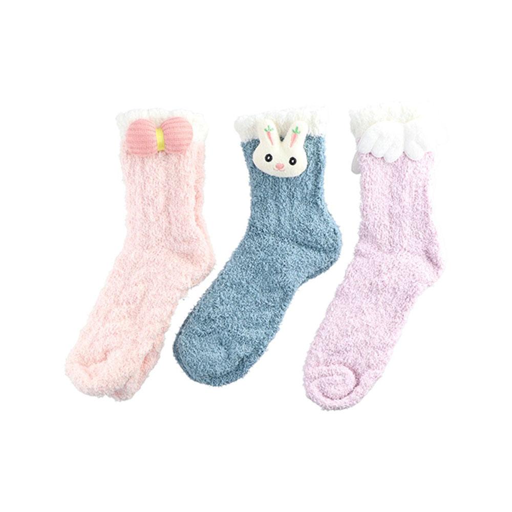 Fluffy Comfortable Breathable Coral Fleece Socks Floor Socks Women Thicken Socks Student Socks