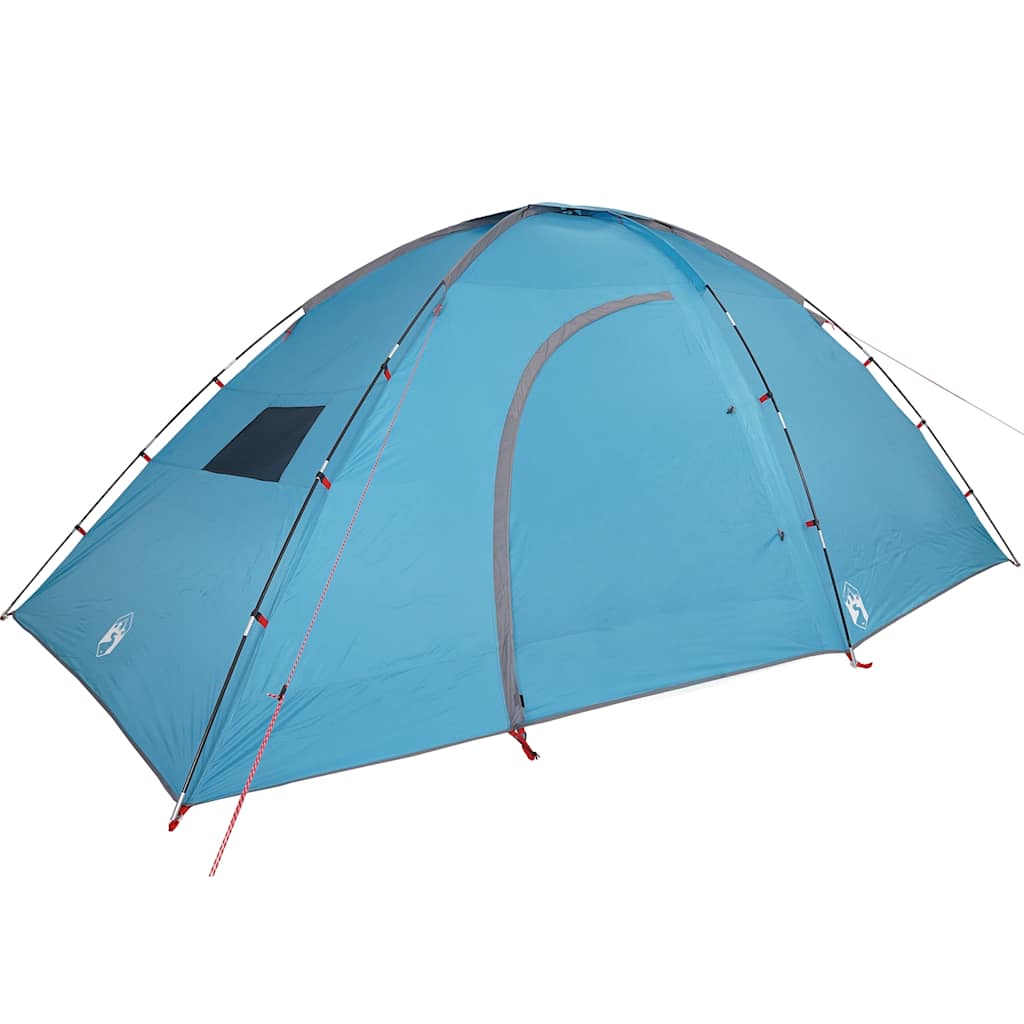 8 Person Camping Tent Blue Waterproof