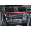 Carbon Fiber Console CD/AC Panel Cover Trim For BMW 3 4 Series F30 F31 2013-2018