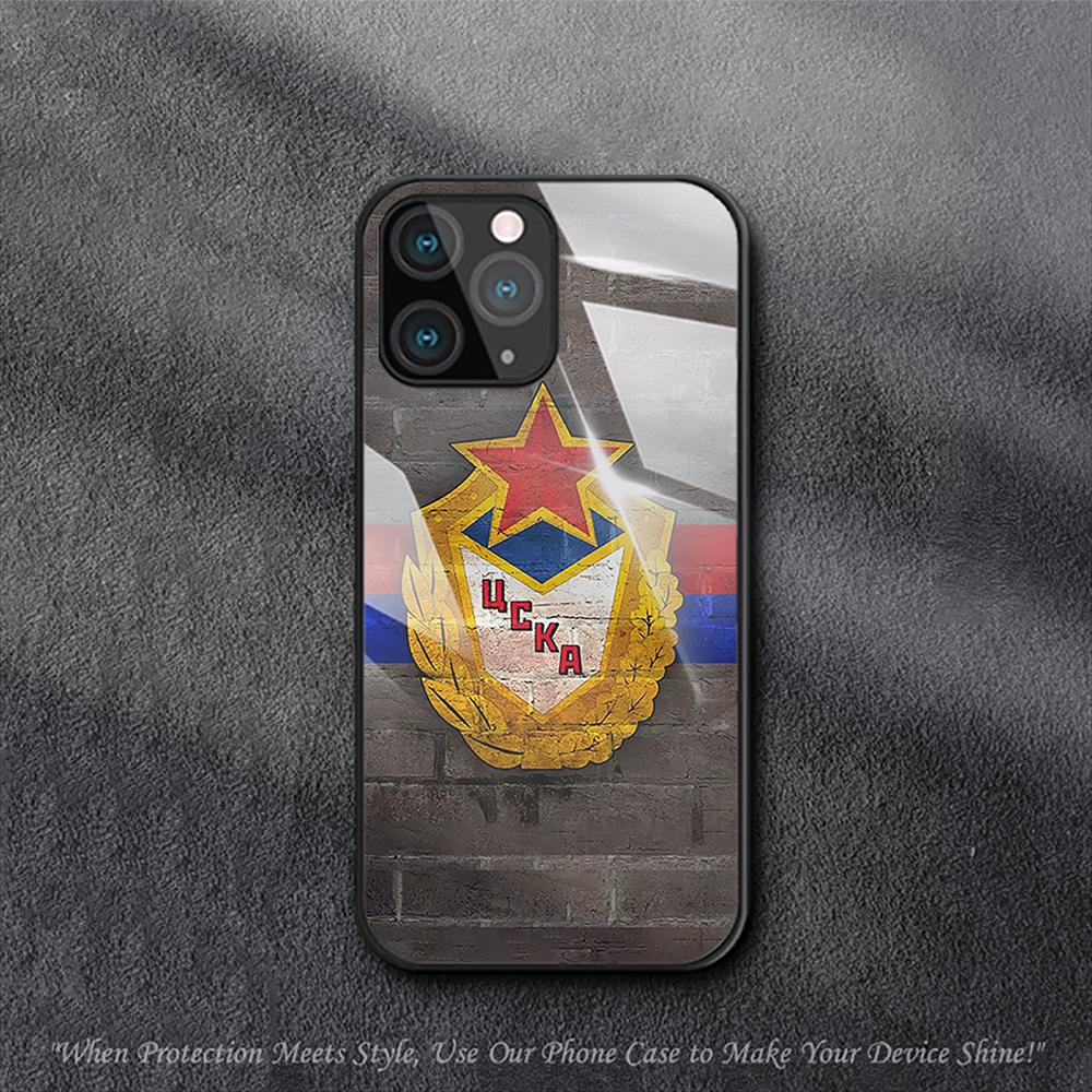 Russian Football PFC CSKA Moscow Case For iPhone Samsung Galaxy Redmi Note S 17 16 15 14 13 20 24 25 54 Pro Max Ultra Fe Air Tempered Glass Cover