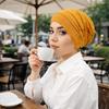Vintage Hijab Caps Elastic Islamic Headband Comfortable Twist Knot Turban Hat  Women Headwear