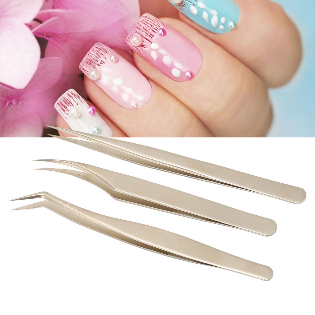 Lash Extensions Tweezers High Precise Stainless Steel Fine Tip Extension Applicator High Hardness