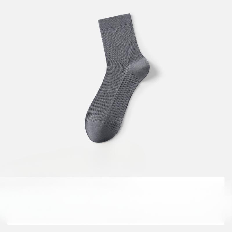 Men's Spring and Summer Mesh Anti Bacterial Anti Odor Anti Pilling Tube Socks