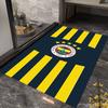 Eredità Fenerbahçe: Tappetini per pavimenti con stampa a motivi del 1907 Zerbino Cuscino per sedia da ufficio per stanza