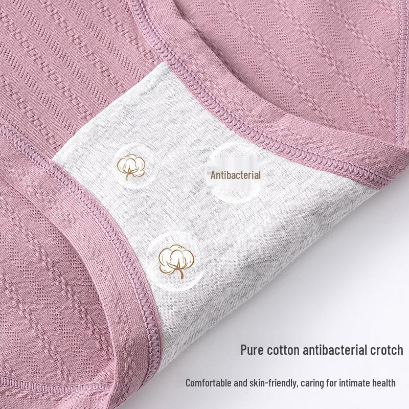 High-Waisted Cotton Briefs for Middle-Aged and Elderly Women - Comfortable, Breathable, Plus Size.