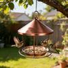 Spacious Holder Hanging Bird Feeder Rustproof Bird Food Container  Outdoor Garden