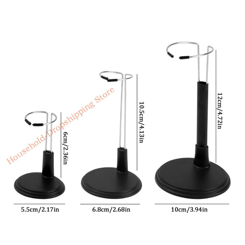 85AD Pack of 3 Adjustable Doll Stand Display Rack Action Figures Storage Organizers