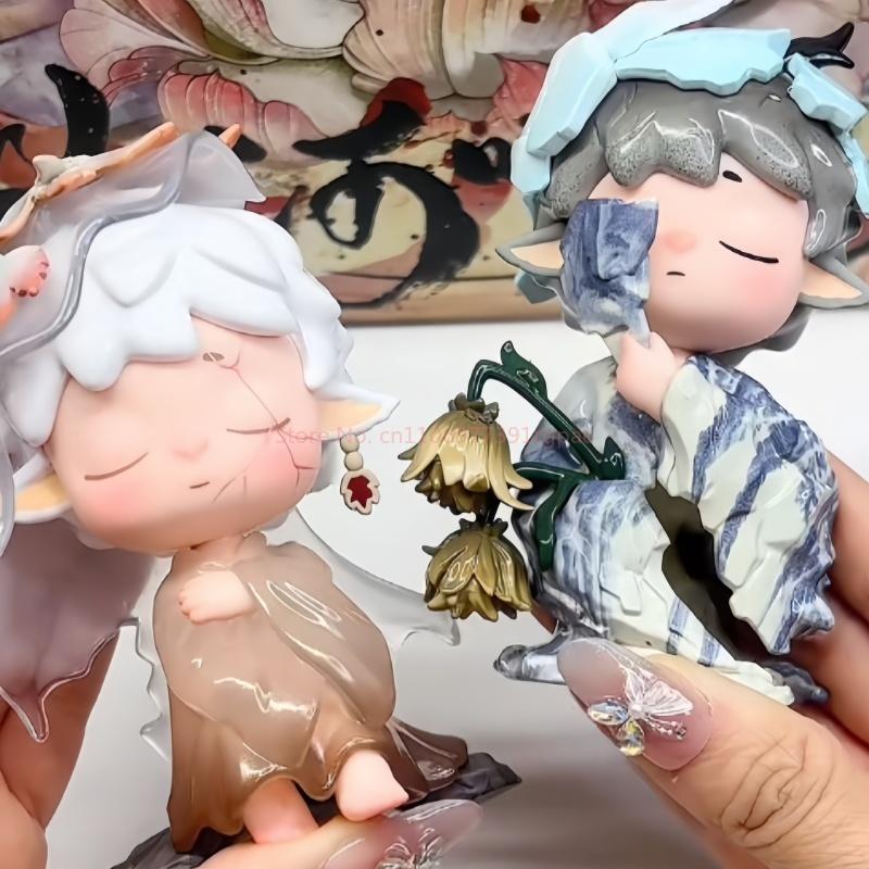 In Stock Latest Chinese Style Mimi Series   Cute Trendy Handmade Figurine Desktop Ornament Toys Birthday Gifts