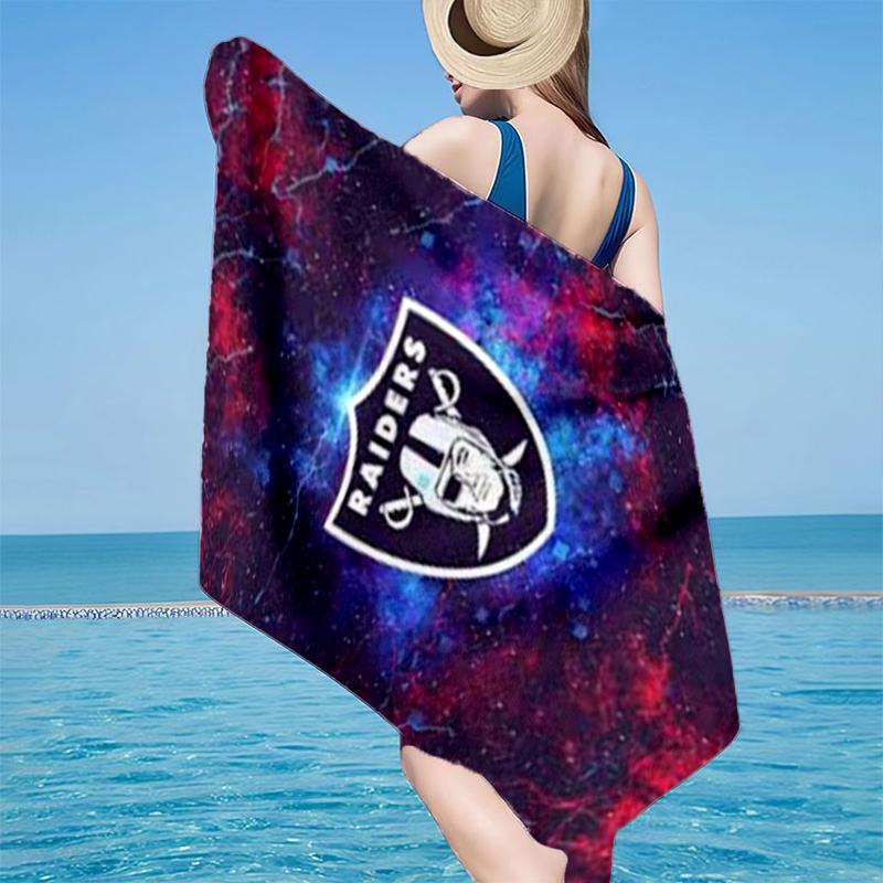 Rai-ders Football Legacy Beach Towel, Super Soft Microfiber, Gift for Her/Him, Birthday, for Pool, Beach, Travel, Home Decor Fan gifts