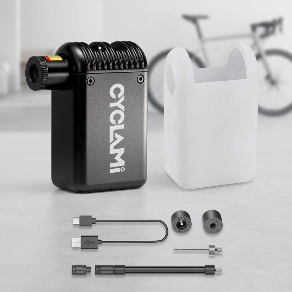 Portable High Pressure Mini Electric Bike Pump Compact Inflator Travel Air for Bicycles Accessories чёрный