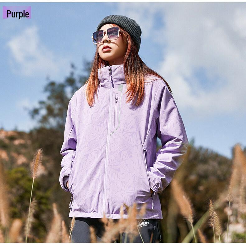 

Корейская куртка-ветровка 3-в-1 камуфляжной расцветки больших размеров для пары со съемной подкладкой XXXL