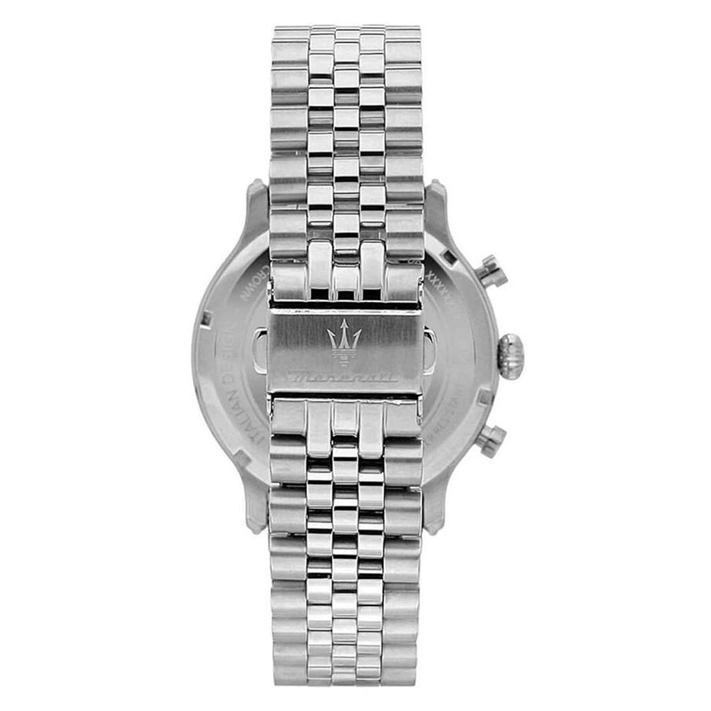 Maserati Orologio da uomo Epoca Cronografo Acciaio Inossidabile Quadrante Bianco Quarzo R8873618034 100M