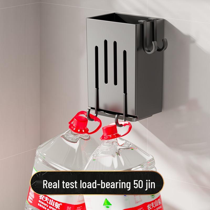 Wall-Mounted Chopstick & Cutlery Holder: Punch-Free Kitchen Organizer and Storage Rack.