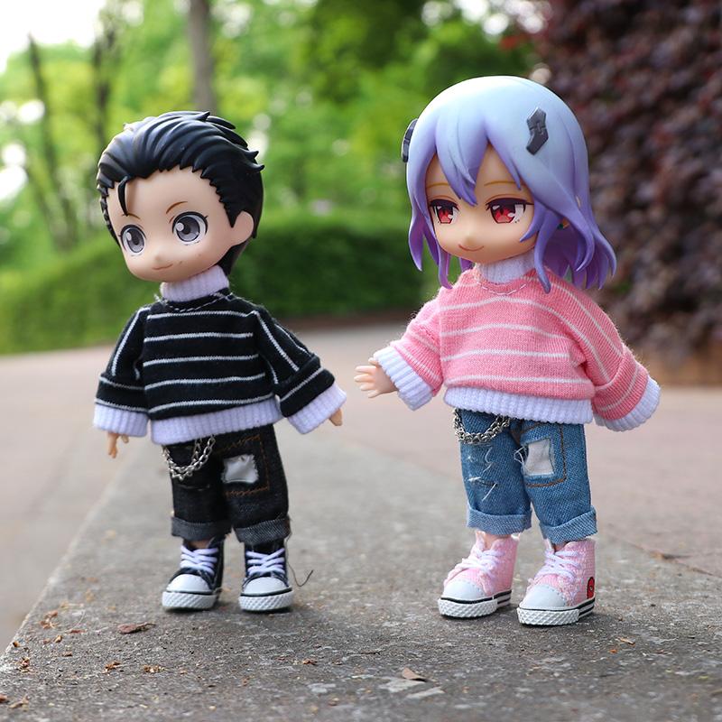 ob11 Baby Clothes For Baby Chain Jeans Pants Liquor Bar And Jeans Furniture For Dolls 1/12 Cool Anime High Quality Toy Accessoriess