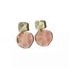 Crystal Clear Drops Earrings Acrylic Stud Earrings Chic Geometric Pendant Earrings  Women's Jewelry