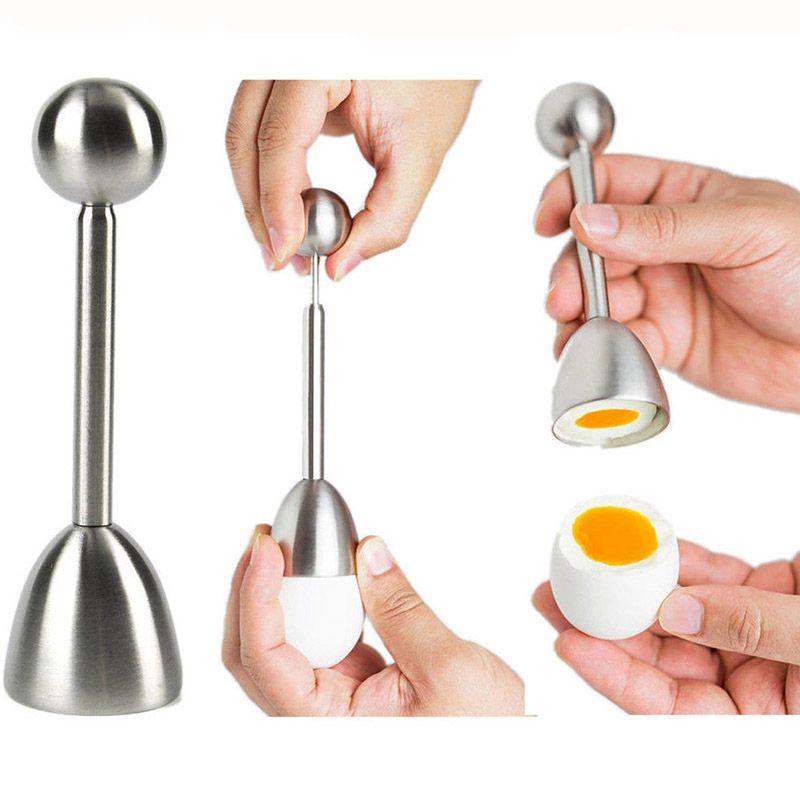 Høykvalitets eggåpner i rustfritt stål med elegant og moderne finish