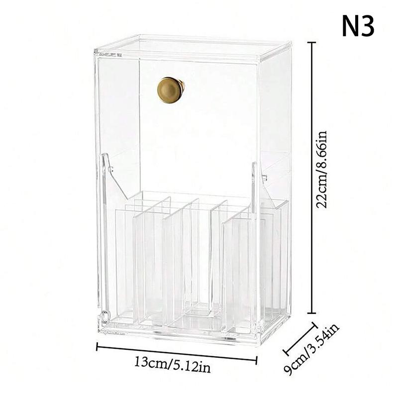 

Держатель для кистей для макияжа с откидной крышкой, прозрачный контейнер для хранения косметических кистей, акриловый держатель для кистей для макияжа, наклонный настольный контейнер для инструментов для макияжа