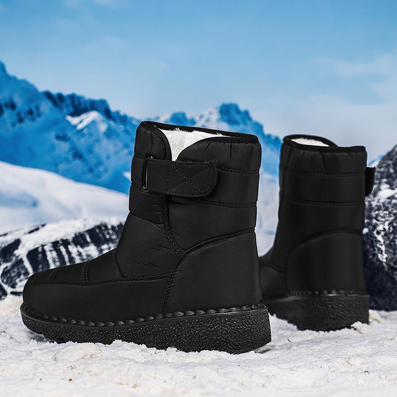 TUINANLE Women's Warm Cotton Shoes Nylon Snow Boots Winter Ankle Boots Non-slip Short Boots