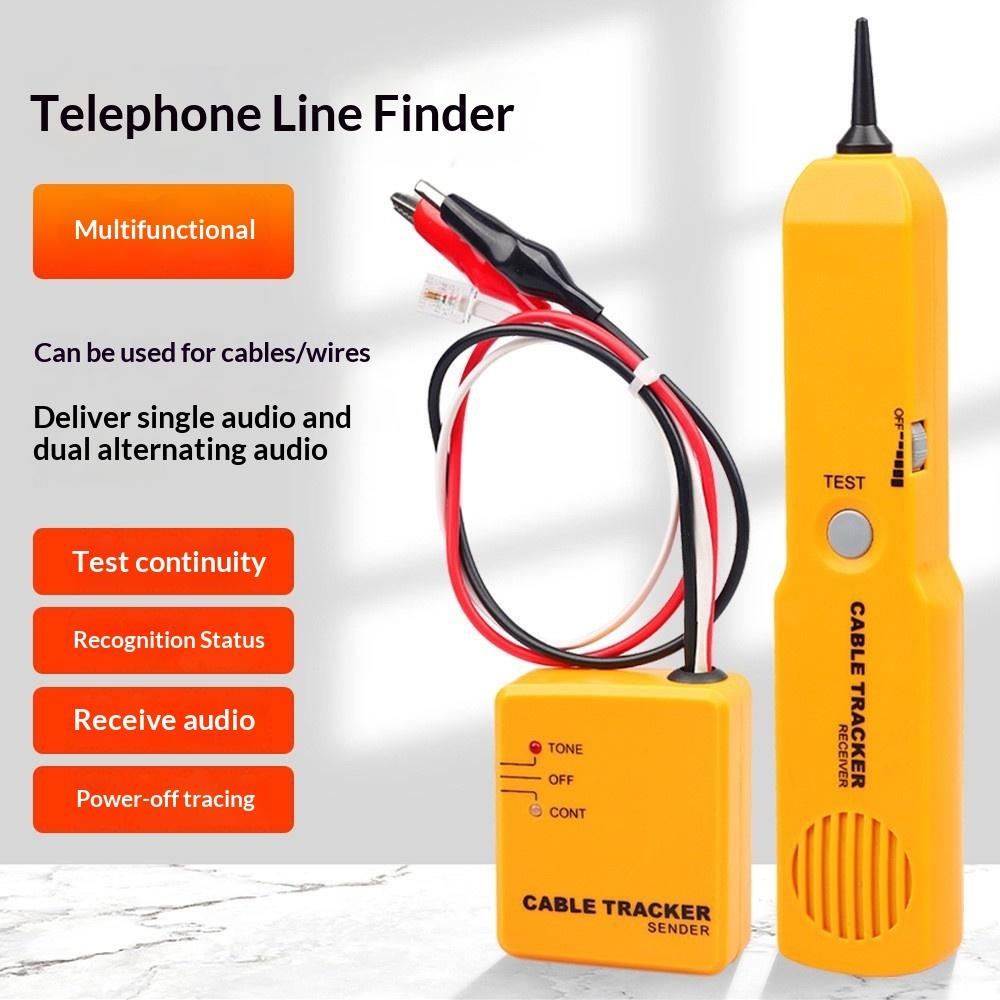 Foreign Trade Telephone Line Finder RJ11 Cable Tracker Network Short Circuit Tester Alligator Clip Test Instrument China